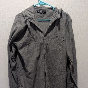 Molokai Men's Gray Hooded Jacket SizeXL